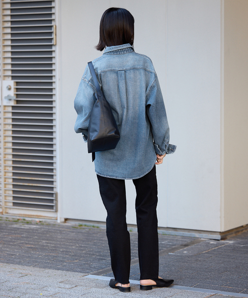 Healthy denim（ヘルシーデニム）の「HEALTHY DENIM/ヘルシーデニム SLOBE別注 petit Almond（シャツ/ブラウス・レディース・スカイブルー/ブルー・FREE）」の6枚目の写真