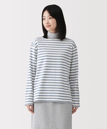 婦人　太番手ボートネック長袖Ｔシャツ