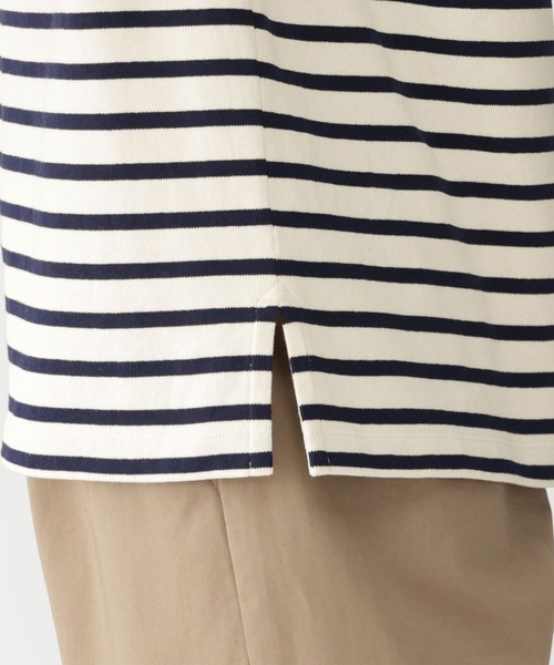 無印良品(ムジルシリョウヒン)の「婦人 太番手ボートネック長袖Tシャツ(Tシャツ/カットソー・レディース・スモーキーグリーン系/オフホワイト/チャコールグレー/ネイビー系/ブルー系/ライトイエロー系・S/L/XL/M)」の15枚目の写真