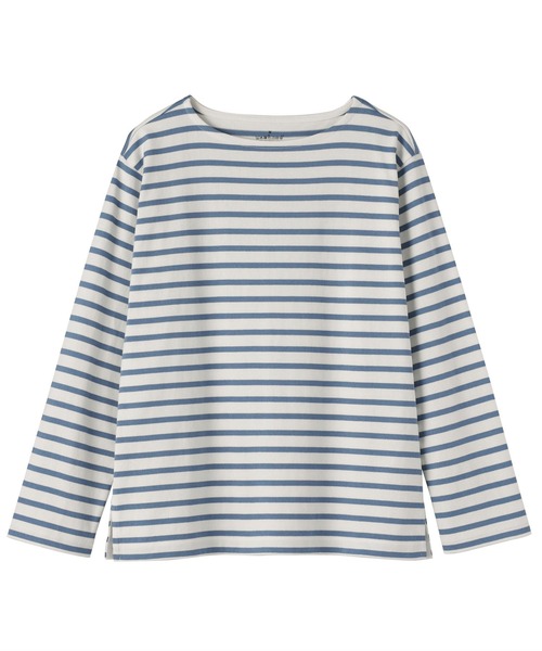 無印良品(ムジルシリョウヒン)の「婦人 太番手ボートネック長袖Tシャツ(Tシャツ/カットソー・レディース・スモーキーグリーン系/オフホワイト/チャコールグレー/ネイビー系/ブルー系/ライトイエロー系・S/L/XL/M)」の10枚目の写真