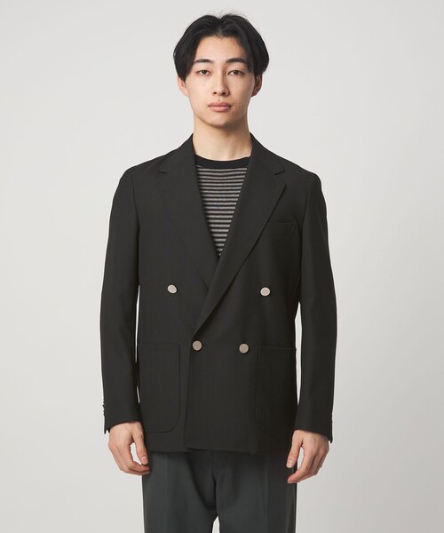 TW トロピカル ダブルブレスト 4B ブレザー ジャケット（テーラード