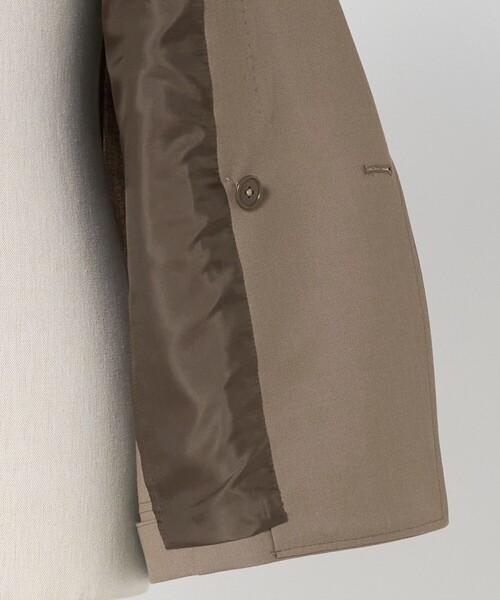 green label relaxing（グリーンレーベルリラクシング）の「TW トロピカル ダブルブレスト 4B ブレザー ジャケット（テーラードジャケット・メンズ・ブラック/ベージュ・M/S/XL/L）」の6枚目の写真