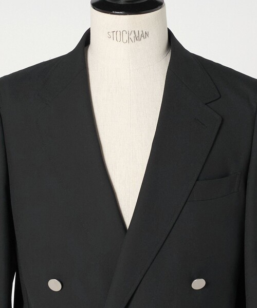 green label relaxing（グリーンレーベルリラクシング）の「TW トロピカル ダブルブレスト 4B ブレザー ジャケット（テーラードジャケット・メンズ・ブラック/ベージュ・M/S/XL/L）」の13枚目の写真