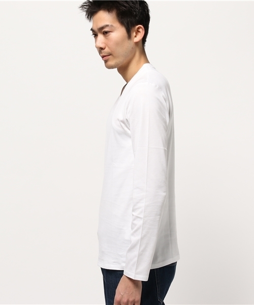 EDIFICE(エディフィス)の「◇サルージャテンジク V/N L/S(Tシャツ/カットソー・メンズ・ネイビー/ブラック/チャコールグレー/ホワイト・48/44/46)」の5枚目の写真