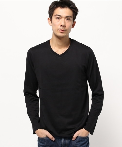 EDIFICE(エディフィス)の「◇サルージャテンジク V/N L/S(Tシャツ/カットソー・メンズ・ネイビー/ブラック/チャコールグレー/ホワイト・48/44/46)」の10枚目の写真