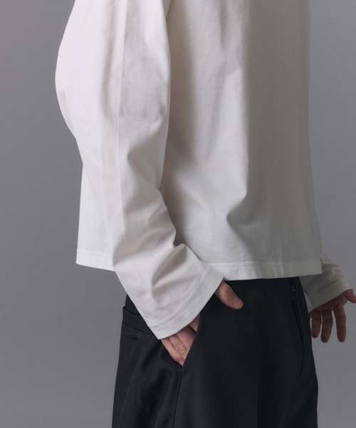 Confirm(コンファーム)の「Boat Neck Long-Sleeve Tee / ボートネックロングスリーブTシャツ メンズ レディース ユニセックス(Tシャツ/カットソー・メンズ・ブラック/ワイン/ホワイト・M/L)」の9枚目の写真