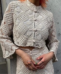 ENCLOSURE（エンクロージャー）の「【ENCLOSURE】Crochet china tops（その他トップス）」
