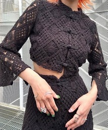 ENCLOSURE（エンクロージャー）の「【ENCLOSURE】Crochet china tops（その他トップス）」