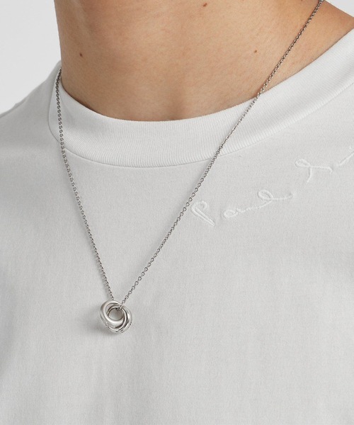 Paul Smith（ポールスミス）の「“Double Ring Motif” ネックレス【160902 210】（ネックレス・メンズ・シルバー・FREE）」の2枚目の写真