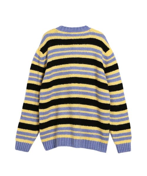 tommy jeans（トミー ジーンズ）の「ボーダー柄クルーネックセーター（ニット/セーター・メンズ・マルチ・MEDIUM/SMALL）」の6枚目の写真