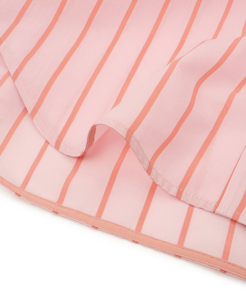 ADAM ET ROPE'（アダムエロペ）の「FAbRICA ストライプマルチwayシャツ（シャツ/ブラウス・レディース・サックスブルー/ターコイズブルー/ピンク系その他2・FREE）」の6枚目の写真