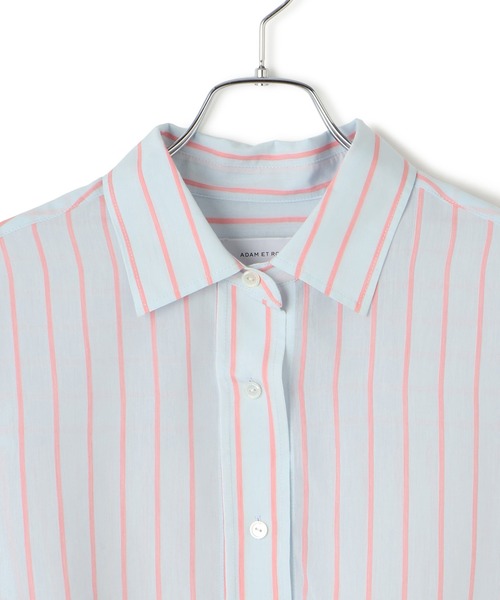 ADAM ET ROPE'（アダムエロペ）の「FAbRICA ストライプマルチwayシャツ（シャツ/ブラウス・レディース・サックスブルー/ターコイズブルー/ピンク系その他2・FREE）」の8枚目の写真