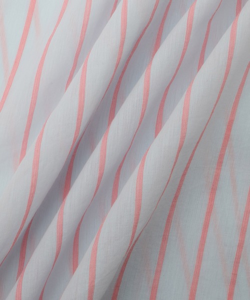 ADAM ET ROPE'（アダムエロペ）の「FAbRICA ストライプマルチwayシャツ（シャツ/ブラウス・レディース・サックスブルー/ターコイズブルー/ピンク系その他2・FREE）」の9枚目の写真