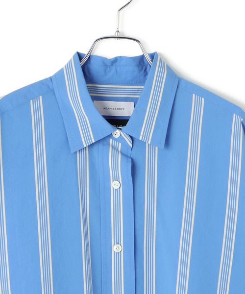 ADAM ET ROPE'（アダムエロペ）の「FAbRICA ストライプマルチwayシャツ（シャツ/ブラウス・レディース・サックスブルー/ターコイズブルー/ピンク系その他2・FREE）」の10枚目の写真