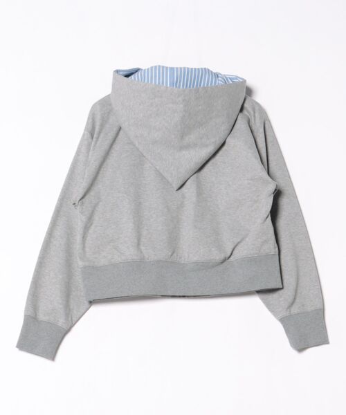 Vivienne Westwood(ヴィヴィアンウエストウッド)の「ボンディングジャージ オーブパッチ ジップフーディー(その他アウター・レディース・チャコールグレー/ブラック・FREE)」の3枚目の写真