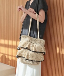 T・S・L | フリルペーパートートバッグ(かごバッグ)