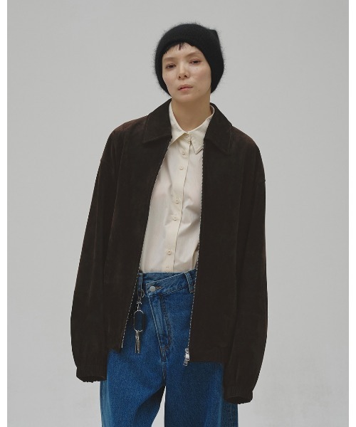 TODAYFUL（トゥデイフル）の「Suede Zip Blouson（ブルゾン・レディース・ダークブラウン・38inch/36inch）」の4枚目の写真
