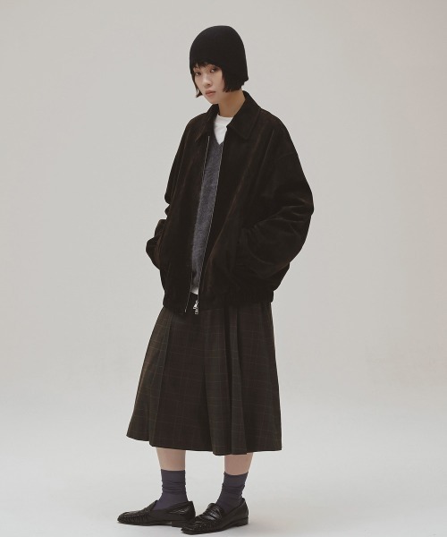 TODAYFUL（トゥデイフル）の「Suede Zip Blouson（ブルゾン・レディース・ダークブラウン・38inch/36inch）」の6枚目の写真