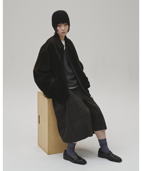 TODAYFUL（トゥデイフル）の「Suede Zip Blouson（ブルゾン・レディース・ダークブラウン・38inch/36inch）」の8枚目の写真