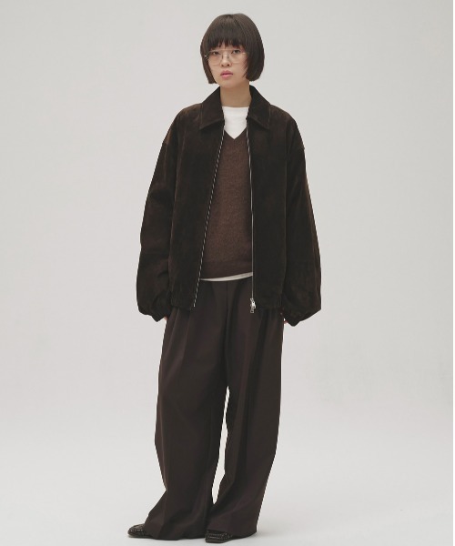 TODAYFUL（トゥデイフル）の「Suede Zip Blouson（ブルゾン・レディース・ダークブラウン・38inch/36inch）」の12枚目の写真