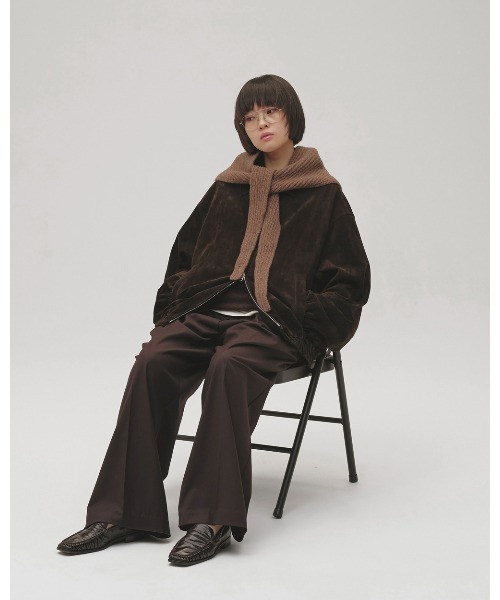 TODAYFUL（トゥデイフル）の「Suede Zip Blouson（ブルゾン・レディース・ダークブラウン・38inch/36inch）」の13枚目の写真