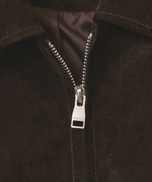 TODAYFUL（トゥデイフル）の「Suede Zip Blouson（ブルゾン・レディース・ダークブラウン・38inch/36inch）」の16枚目の写真