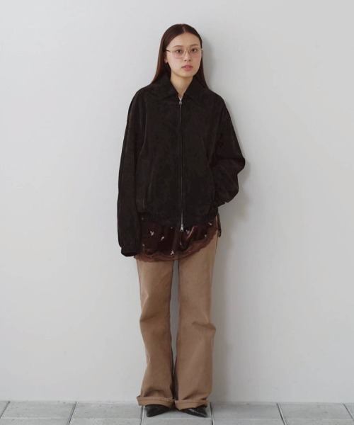 TODAYFUL(トゥデイフル)の「Suede Zip Blouson(ブルゾン・レディース・ダークブラウン・38inch/36inch)」の22枚目の写真