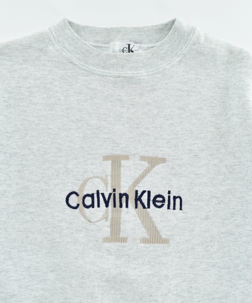 Calvin Klein（カルバン・クライン）の「【USED】90’s Calvin Klein 刺繍ロゴ スウェット（スウェット・メンズ・グレー・X-LARGE）」の2枚目の写真