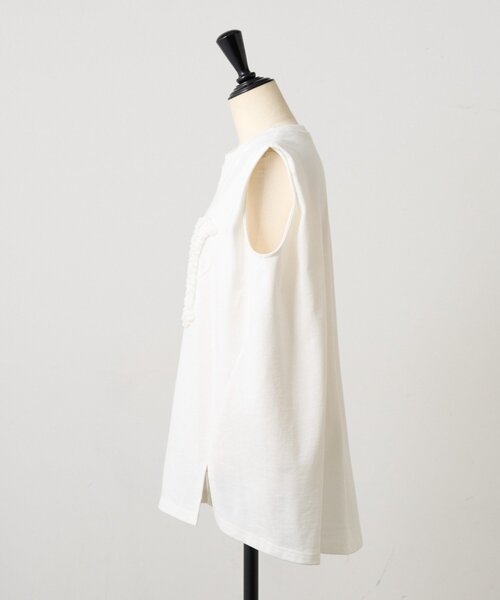 LIVETART(リヴェタート)の「BA刺繍カットソー(Tシャツ/カットソー・レディース・グレー/ホワイト・FREE)」の12枚目の写真