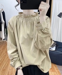 フリルギャザーブラウス