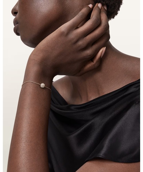 ALLSAINTS（オールセインツ）の「ELLIE CRYSTAL BRACELET | ELLIE クリスタル ブレスレット（ブレスレット・レディース・ゴールド系その他・ONE SIZE）」の2枚目の写真