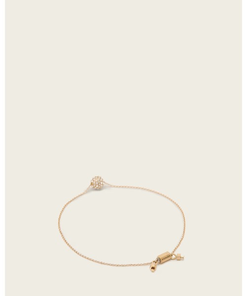 ALLSAINTS（オールセインツ）の「ELLIE CRYSTAL BRACELET | ELLIE クリスタル ブレスレット（ブレスレット・レディース・ゴールド系その他・ONE SIZE）」の4枚目の写真