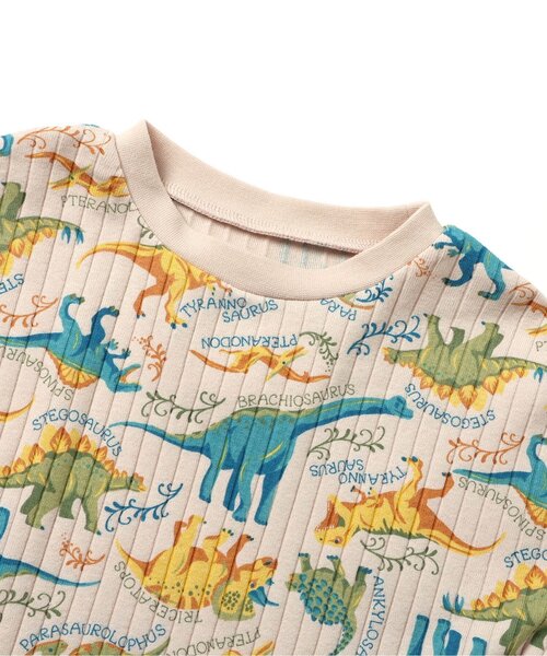 Ampersand（アンパサンド）の「きょうりゅう柄パジャマ（ルームウェア/パジャマ・キッズ・ベージュ/グリーン・110/100/90/80/140/130/120）」の6枚目の写真