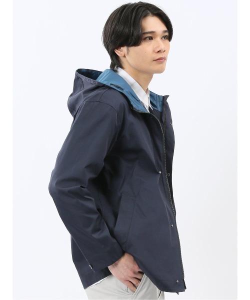 TAKA-Q(タカキュー)の「【撥水 ウォッシャブル】タカキュー ダブルフェイス フーデッドブルゾン(マウンテンパーカー・メンズ・ネイビー/ベージュ・MEDIUM/X-LARGE/LARGE)」の15枚目の写真
