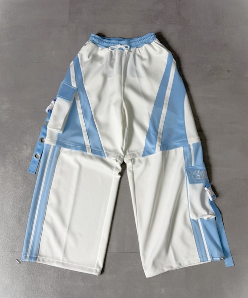 Amilige(アミリージュ)の「ラインバイカラー2wayパンツ(その他パンツ・レディース・ブラック×ホワイト/ブラック×パープル/ホワイト×ブルー・FREE)」の14枚目の写真