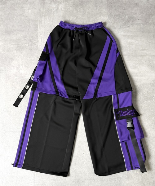 Amilige(アミリージュ)の「ラインバイカラー2wayパンツ(その他パンツ・レディース・ブラック×ホワイト/ブラック×パープル/ホワイト×ブルー・FREE)」の16枚目の写真