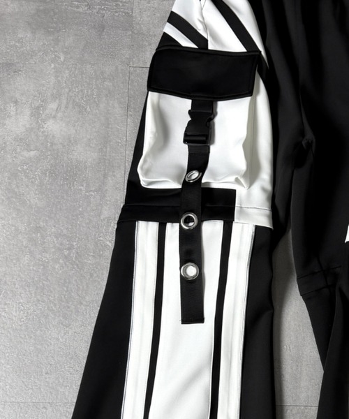 Amilige(アミリージュ)の「ラインバイカラー2wayパンツ(その他パンツ・レディース・ブラック×ホワイト/ブラック×パープル/ホワイト×ブルー・FREE)」の20枚目の写真