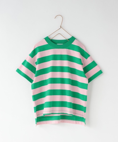 LOWRYS FARM（ローリーズファーム）の「フトボーダーＴＳＳ　647867（Tシャツ/カットソー・キッズ・ブラウン/レッド/ブラック/グリーン・140cm/130cm/120cm/110cm/150cm）」の4枚目の写真