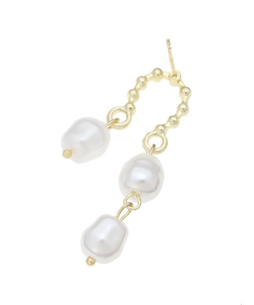 Edit Sheen(エディットシーン)の「パールゴールドコンビピアス(ピアス(両耳用)・レディース・ゴールド・FREE)」の5枚目の写真