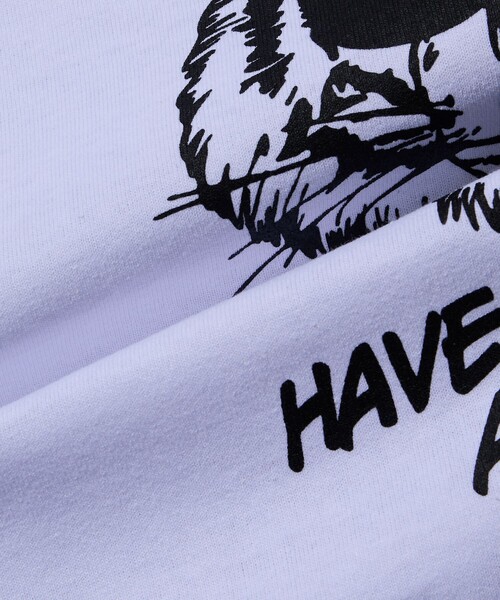 FREAK'S STORE(フリークスストア)の「限定展開 KAVU×FREAK'S STORE カブ― 別注 バックプリント クルーネック Tシャツ TIGER(Tシャツ/カットソー・メンズ・ホワイト/グレー/グレイッシュベージュ/ブラック・LARGE/MEDIUM/SMALL)」の9枚目の写真
