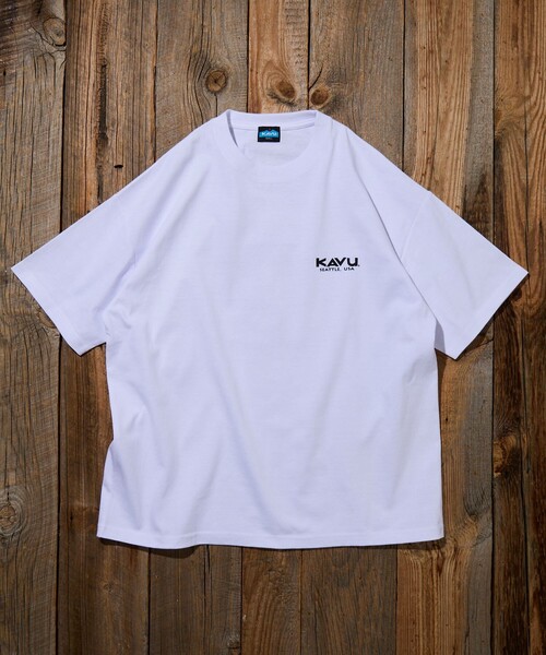 FREAK'S STORE(フリークスストア)の「限定展開 KAVU×FREAK'S STORE カブ― 別注 バックプリント クルーネック Tシャツ TIGER(Tシャツ/カットソー・メンズ・ホワイト/グレー/グレイッシュベージュ/ブラック・LARGE/MEDIUM/SMALL)」の10枚目の写真