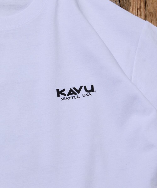 FREAK'S STORE(フリークスストア)の「限定展開 KAVU×FREAK'S STORE カブ― 別注 バックプリント クルーネック Tシャツ TIGER(Tシャツ/カットソー・メンズ・ホワイト/グレー/グレイッシュベージュ/ブラック・LARGE/MEDIUM/SMALL)」の12枚目の写真