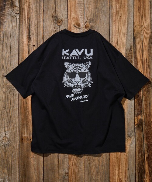 FREAK'S STORE(フリークスストア)の「限定展開 KAVU×FREAK'S STORE カブ― 別注 バックプリント クルーネック Tシャツ TIGER(Tシャツ/カットソー・メンズ・ホワイト/グレー/グレイッシュベージュ/ブラック・LARGE/MEDIUM/SMALL)」の17枚目の写真