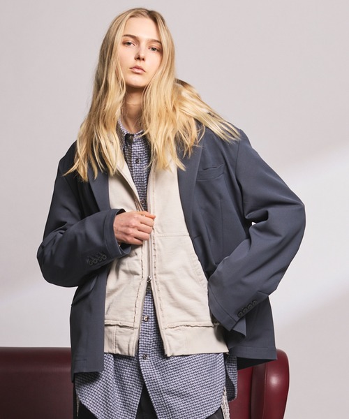 UNISEX》Tricker Twill Regular-Over 2B Tailored Jacket/トリッカー