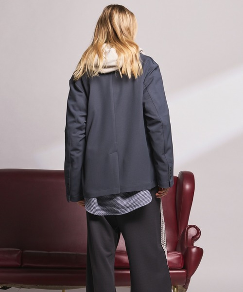 MAISON SPECIAL(メゾンスペシャル)の「《UNISEX》Tricker Twill Regular-Over 2B Tailored Jacket/トリッカーツイルレギュラーオーバー2Bテーラードジャケット【MAISON SPECIAL/メゾンスペシャル】■セットアップ対応■(テーラードジャケット・メンズ・グレイッシュベージュ/ブラック/チャコールグレー/ブラウン・2/1/0)」の15枚目の写真