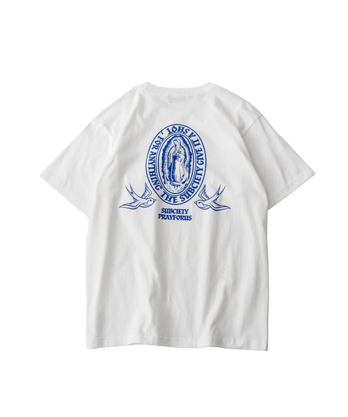 Subciety（サブサエティ）の「Medaille tee（Tシャツ/カットソー・メンズ・ホワイト×ブルー/ホワイト×ブラック/スミクロ/ブラック×ホワイト・XX-LARGE/SMALL/MEDIUM/LARGE/X-LARGE）」の7枚目の写真