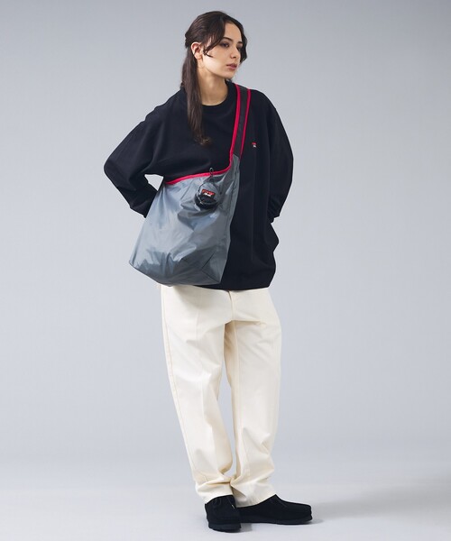 NANGA（ナンガ）の「【NANGA / ナンガ】N2600-3N098Z ポケッタブル ショルダーバッグ / ユニセックス（ショルダーバッグ・メンズ・ブラック/イエロー/パープル・フリー）」の7枚目の写真