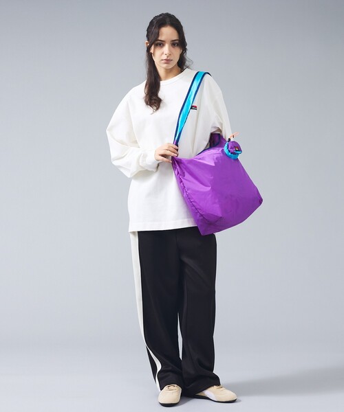 NANGA（ナンガ）の「【NANGA / ナンガ】N2600-3N098Z ポケッタブル ショルダーバッグ / ユニセックス（ショルダーバッグ・メンズ・ブラック/イエロー/パープル・フリー）」の9枚目の写真
