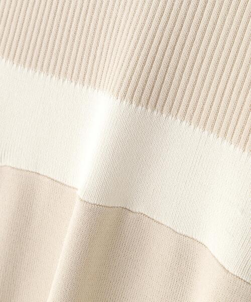 PROPORTION BODY DRESSING(プロポーションボディドレッシング)の「リボンタイバイカラーニットワンピース / 1216140306(ワンピース・レディース・ネイビー/ベージュ/ホワイト系その他・MEDIUM/P/S/SMALL)」の15枚目の写真