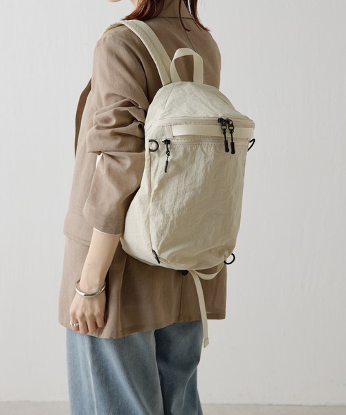 COLLAGE GALLARDAGALANTE(コラージュガリャルダガランテ)の「PAPILLONNER/パッカブルリュック(バックパック/リュック・レディース・アイボリー/ブラック・FREE)」の14枚目の写真